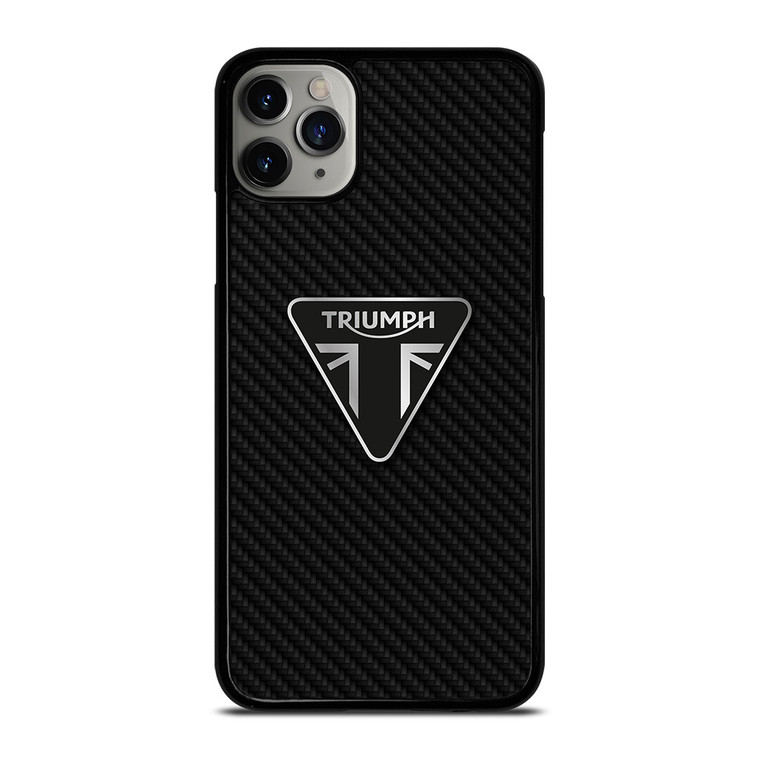 TRIUMPH MOTORCYCLES CARBON FIBER iPhone 11 Pro Max Case Cover