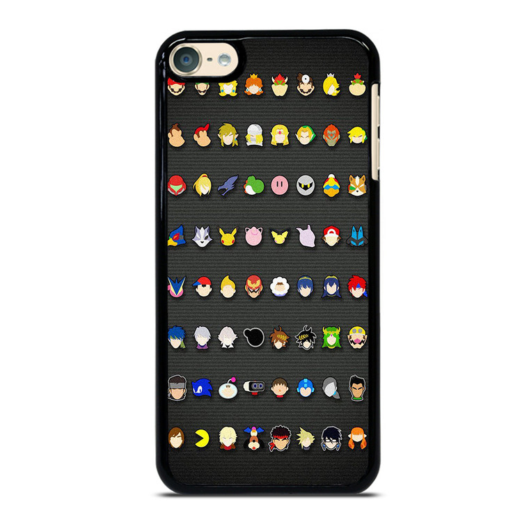 SUPER SMASH BROS ALL ICON iPod Touch 6 Case Cover