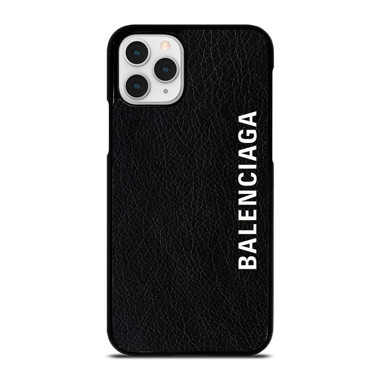 BALENCIAGA LEATHER BLACK iPhone 11 Pro Case Cover