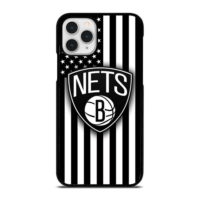 BROOKLYN NETS NBA USA FLAG iPhone 11 Pro Case Cover