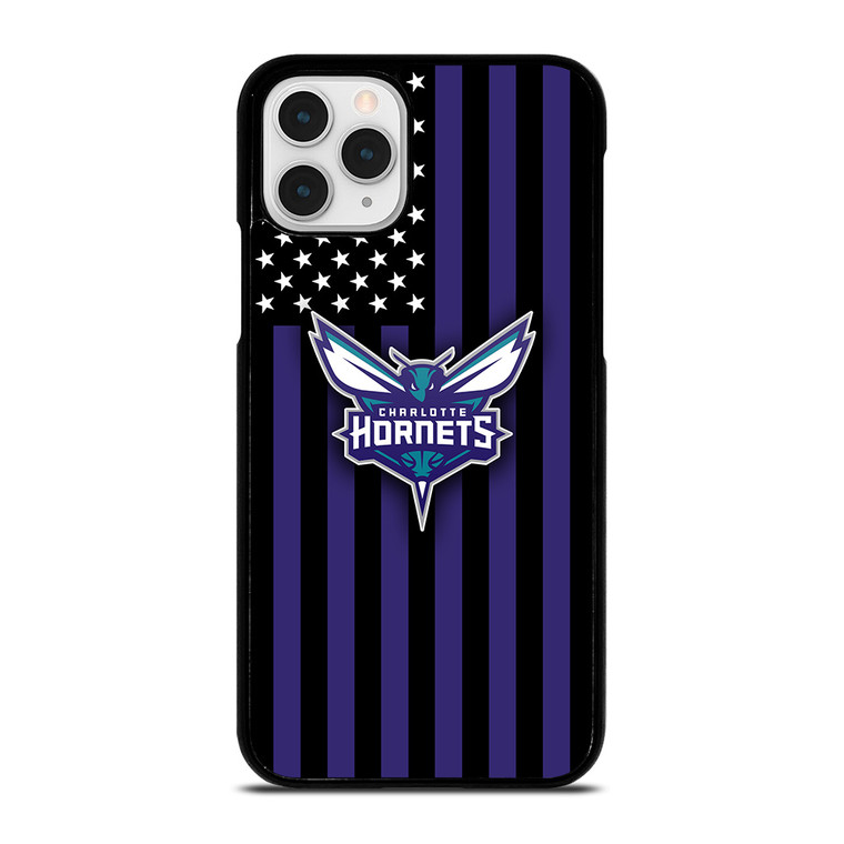 CHARLOTTE HORNETS NBA USA FLAG iPhone 11 Pro Case Cover