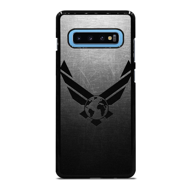 USAF UNITED STATES AIR FORCES LOGO METAL Samsung Galaxy S10 Plus Case Cover