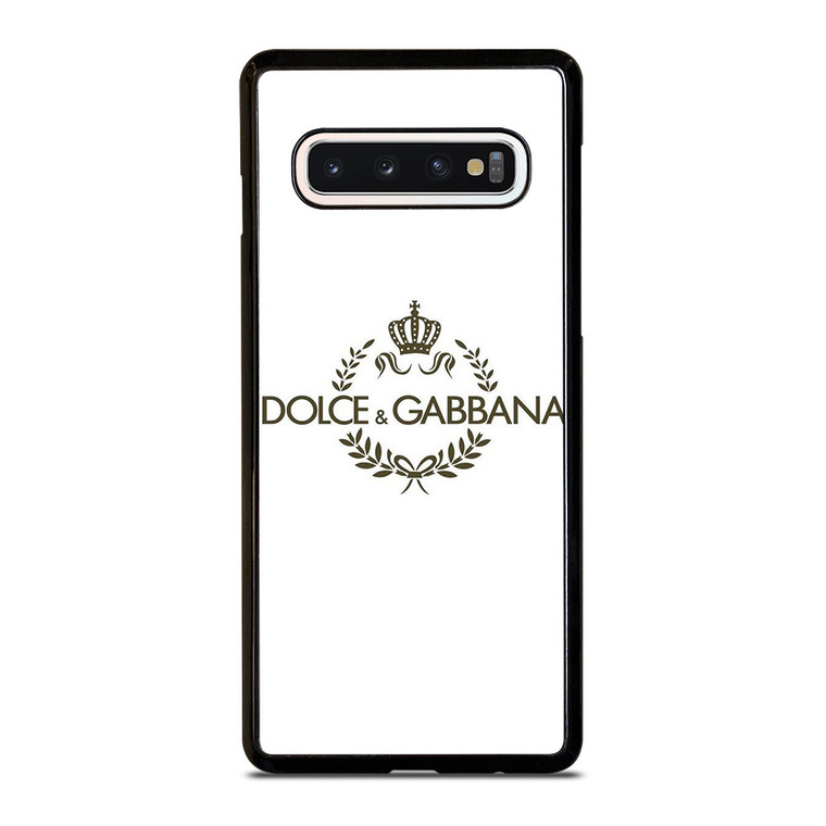 DOLCE AND GABBANA WHITE LOGO Samsung Galaxy S10 Case Cover