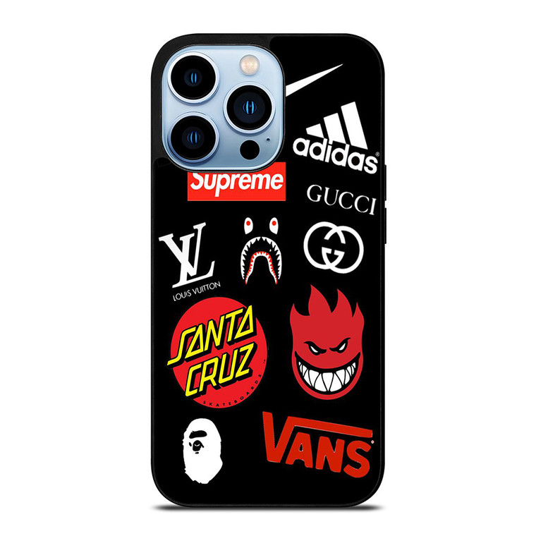 SUPREME NIKE ADIDAS SKATEBOARD iPhone 13 Pro Max Case Cover
