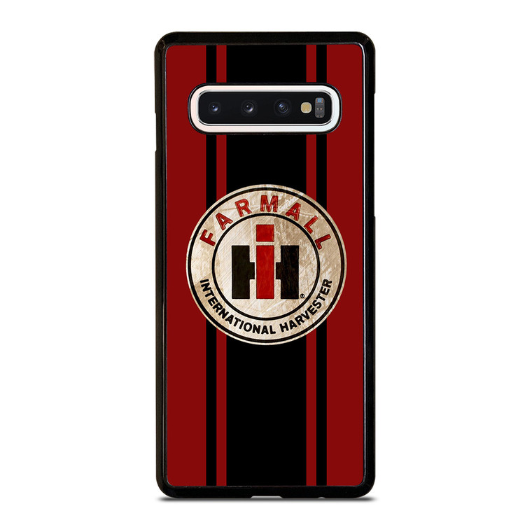 FARMALL INTERNATIONAL HARVESTER BADGE STRIPE Samsung Galaxy S10 Case Cover