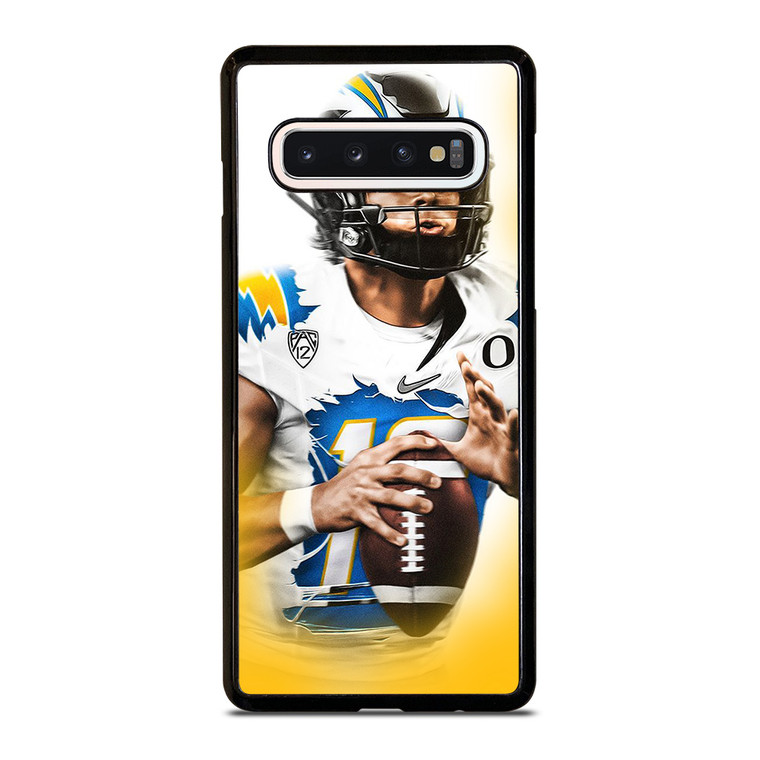 JUSTIN HERBERT LOS ANGELES CHARGERS Samsung Galaxy S10 Case Cover