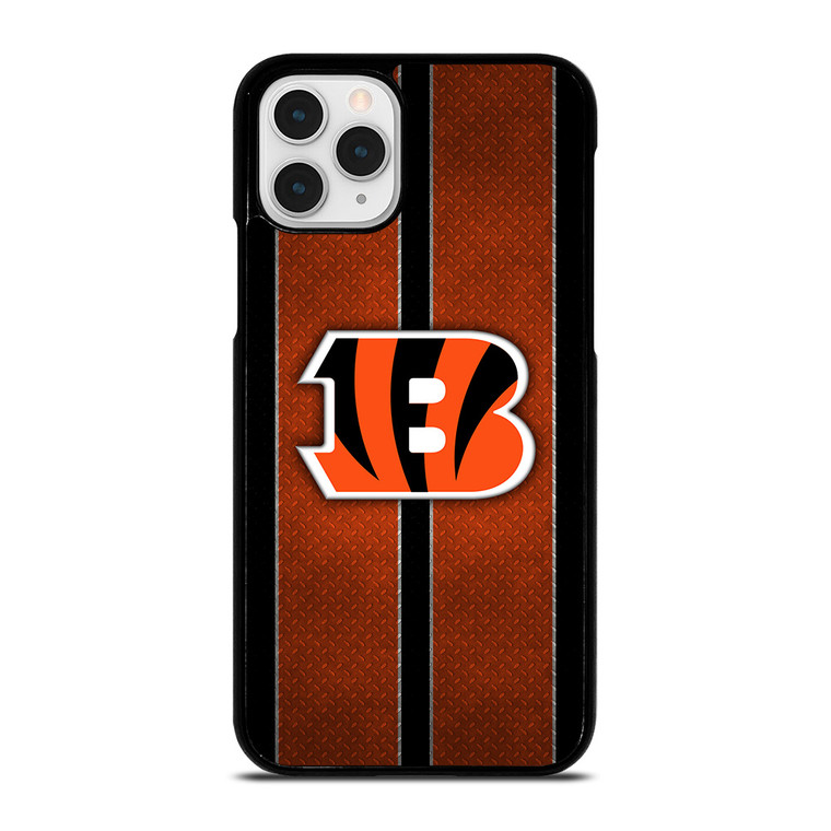 CINCINNATI BENGALS NFL METAL STRIPE iPhone 11 Pro Case Cover