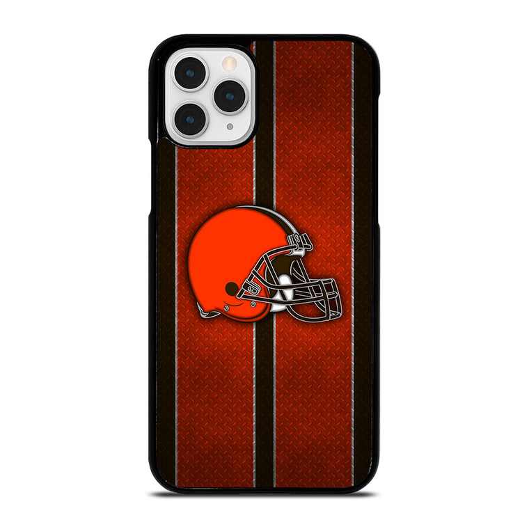 CLEVELAND BROWNS NFL METAL STRIPE iPhone 11 Pro Case Cover
