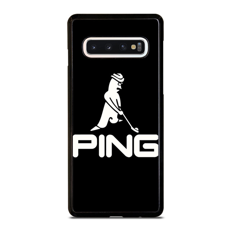 PING GOLF BLACK LOGO Samsung Galaxy S10 Case Cover