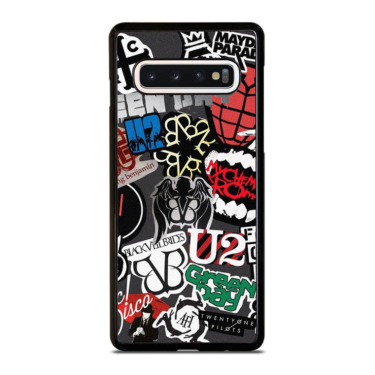 PUNK ROCK BAND COLLAGE Samsung Galaxy S10 Case Cover