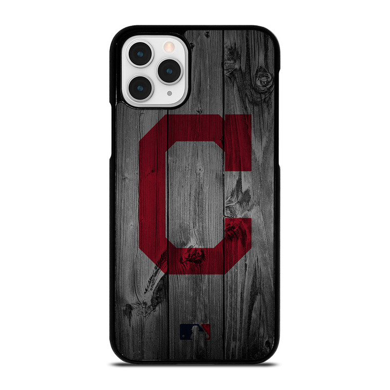 CLEVELAND GUARDIANS BASEBALL MLB WOOD LOGO iPhone 11 Pro Case Cover