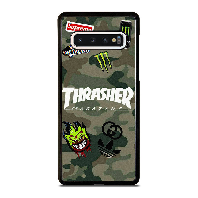THRASHER SKATEBOARD CAMO COLLAGE Samsung Galaxy S10 Case Cover