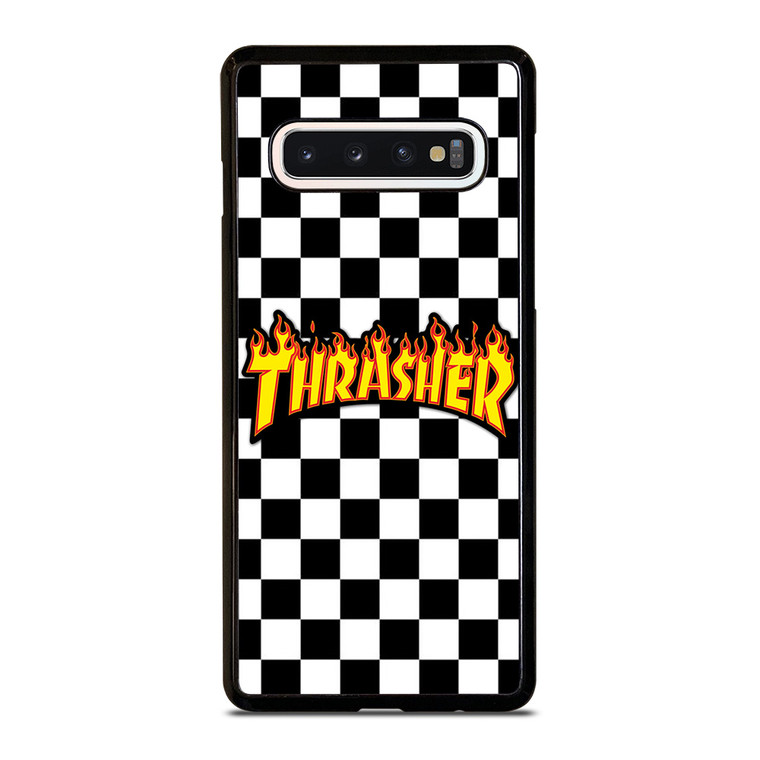 THRASHER SKATEBOARD CHECKERBOARD Samsung Galaxy S10 Case Cover
