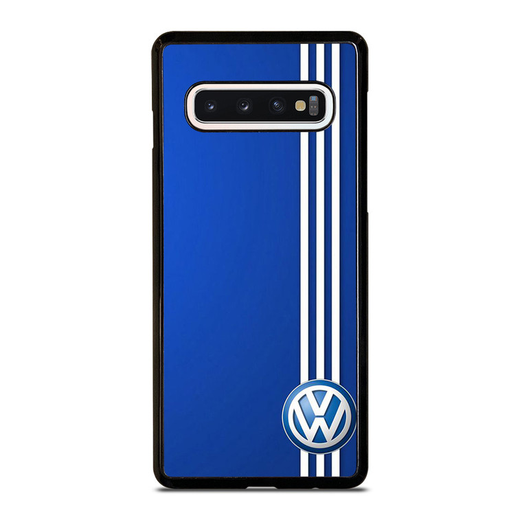 VOLKSWAGEN BLUE STRIPE LOGO Samsung Galaxy S10 Case Cover
