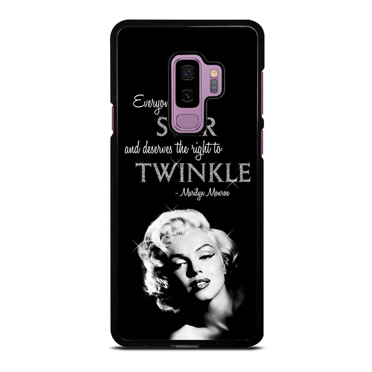 MARILYN MONROE BLACK QUOTES Samsung Galaxy S9 Plus Case Cover