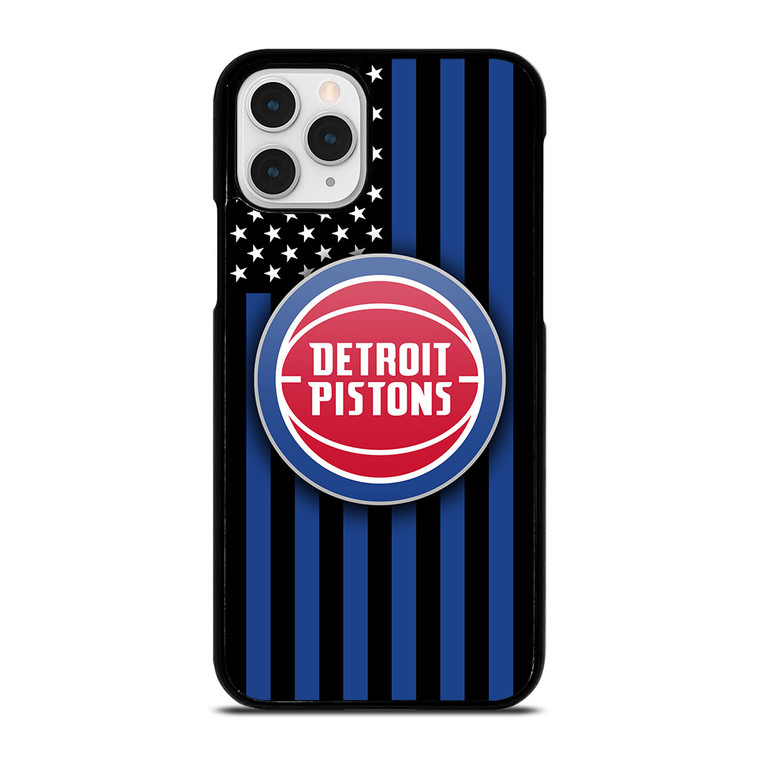DETROIT PISTONS NBA USA FLAG iPhone 11 Pro Case Cover