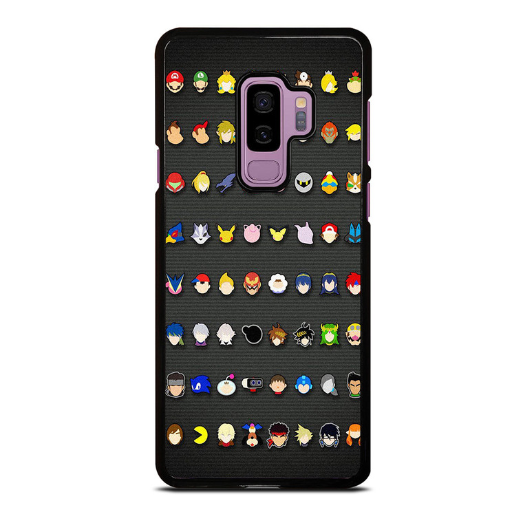 SUPER SMASH BROS ALL ICON Samsung Galaxy S9 Plus Case Cover