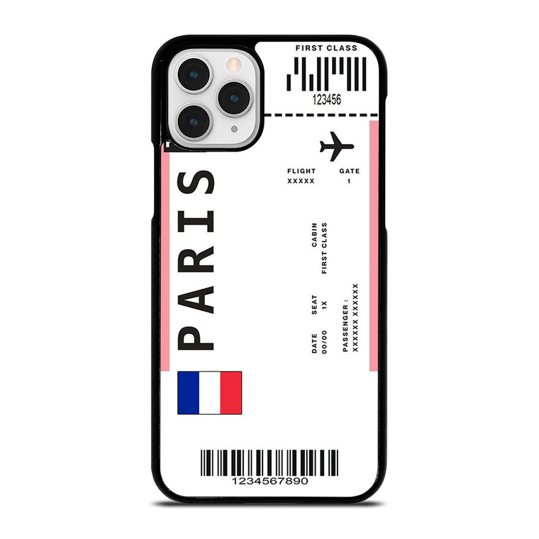 FLIGHT TICKETS FRANCE PARIS iPhone 11 Pro Case Cover