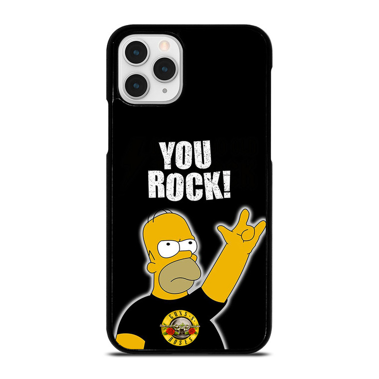 GUNS N ROSES ROCK HOMER SIMPSONS iPhone 11 Pro Case Cover