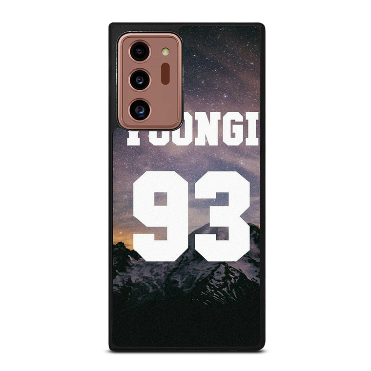 BTS BANGTAN BOYS SUGA 93 COOL Samsung Galaxy Note 20 Ultra Case Cover
