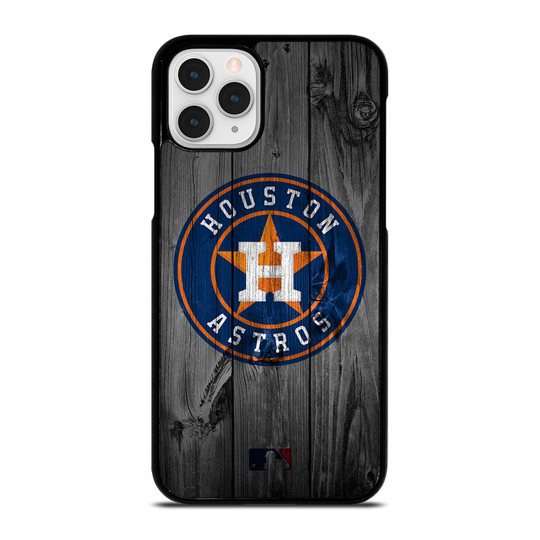 HOUSTON ASTROS BASEBALL MLB WOOD LOGO iPhone 11 Pro Case Cover