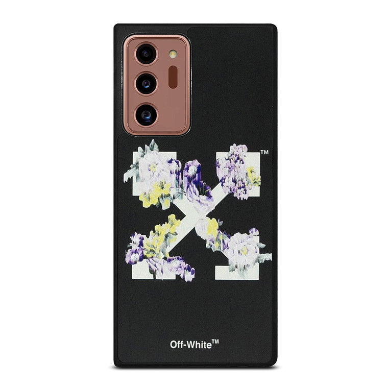 OFF WHITE FLORAL LOGO Samsung Galaxy Note 20 Ultra Case Cover
