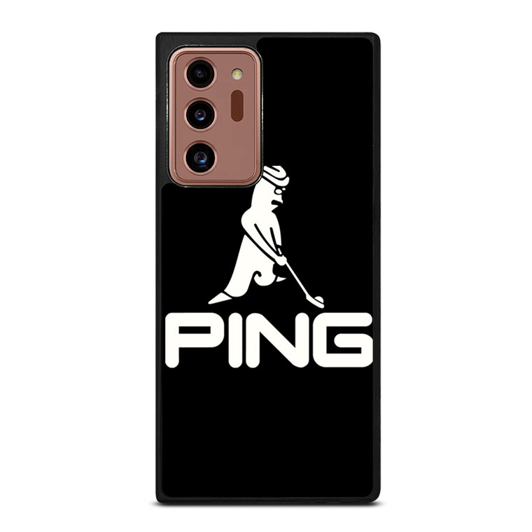 PING GOLF BLACK LOGO Samsung Galaxy Note 20 Ultra Case Cover