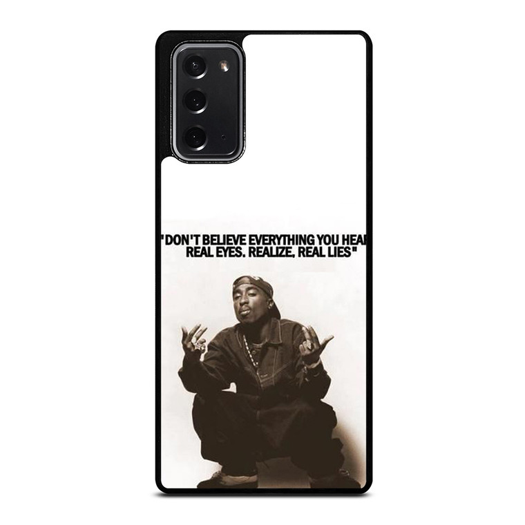 2PAC TUPAC SHAKUR RAPPER QUOTES Samsung Galaxy Note 20 Case Cover