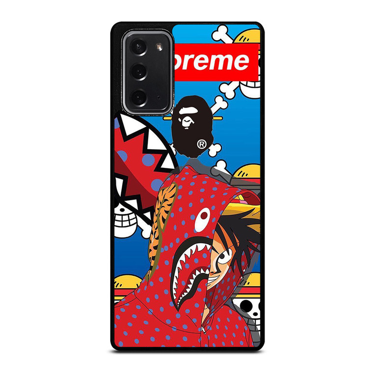 LUFFY ONE PIECE SUPREME BAPE Samsung Galaxy Note 20 Case Cover
