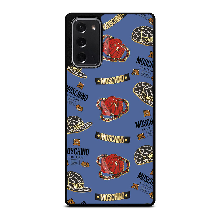MOSCHINO BEAR COUTURE PATTERN Samsung Galaxy Note 20 Case Cover