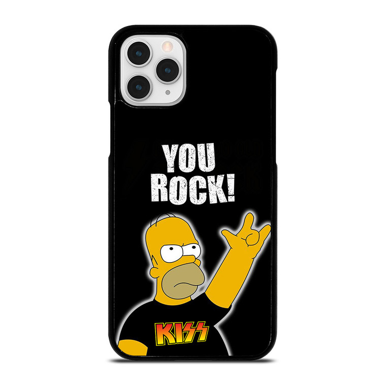 KISS ROCK HOMER SIMPSONS iPhone 11 Pro Case Cover