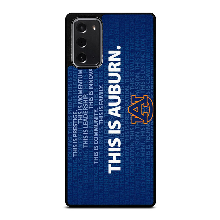 THIS IS AUBURN TIGERS FOOTBALL Samsung Galaxy Note 20 Case Cover THIS IS AUBURN TIGERS FOOTBALL Samsung Galaxy Note 20 Case Cover