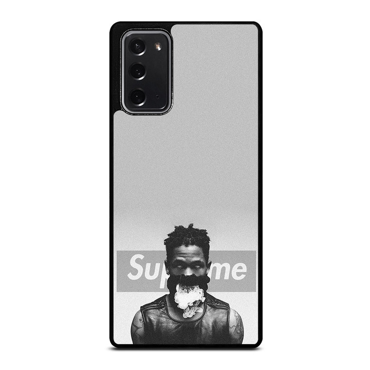 TRAVIS SCOTT SUPREME BLACK WHITE Samsung Galaxy Note 20 Case Cover TRAVIS SCOTT SUPREME BLACK WHITE Samsung Galaxy Note 20 Case Cover