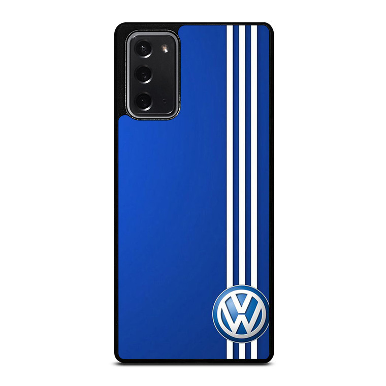 VOLKSWAGEN BLUE STRIPE LOGO Samsung Galaxy Note 20 Case Cover
