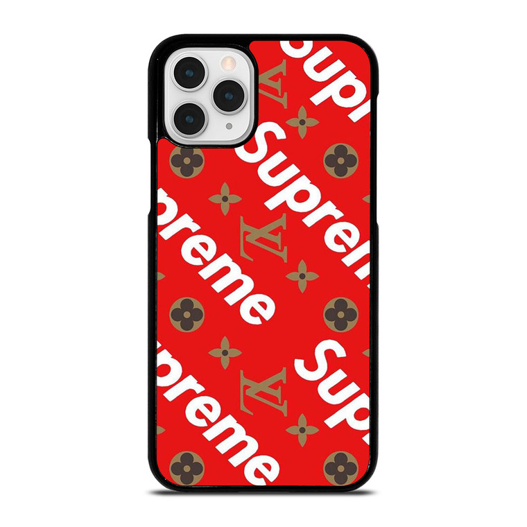 LOUIS VUITTON X SUPREME RED iPhone 11 Pro Case Cover