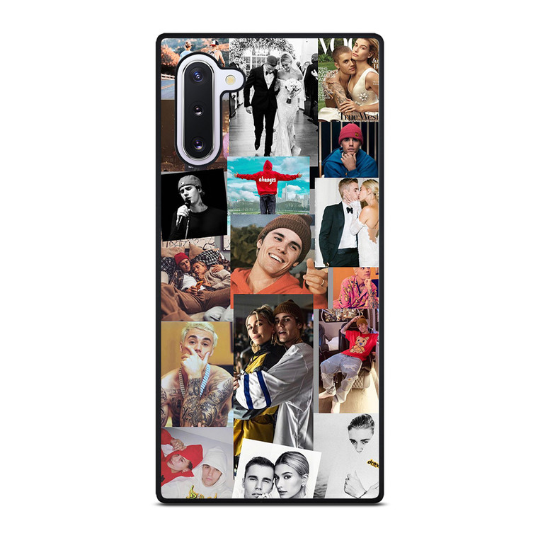 JUSTIN AND HAILEY BIEBER COLLAGE Samsung Galaxy Note 10 Case Cover