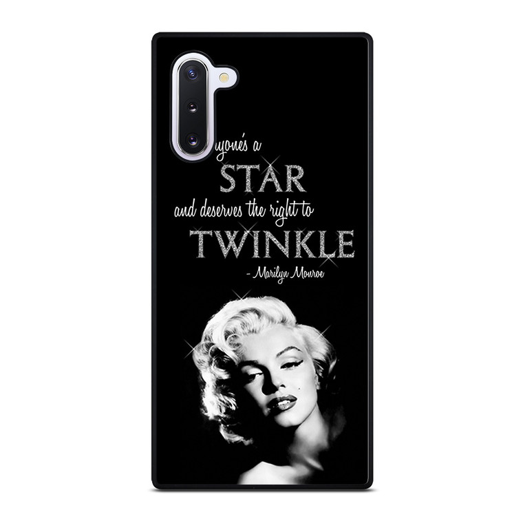 MARILYN MONROE BLACK QUOTES Samsung Galaxy Note 10 Case Cover