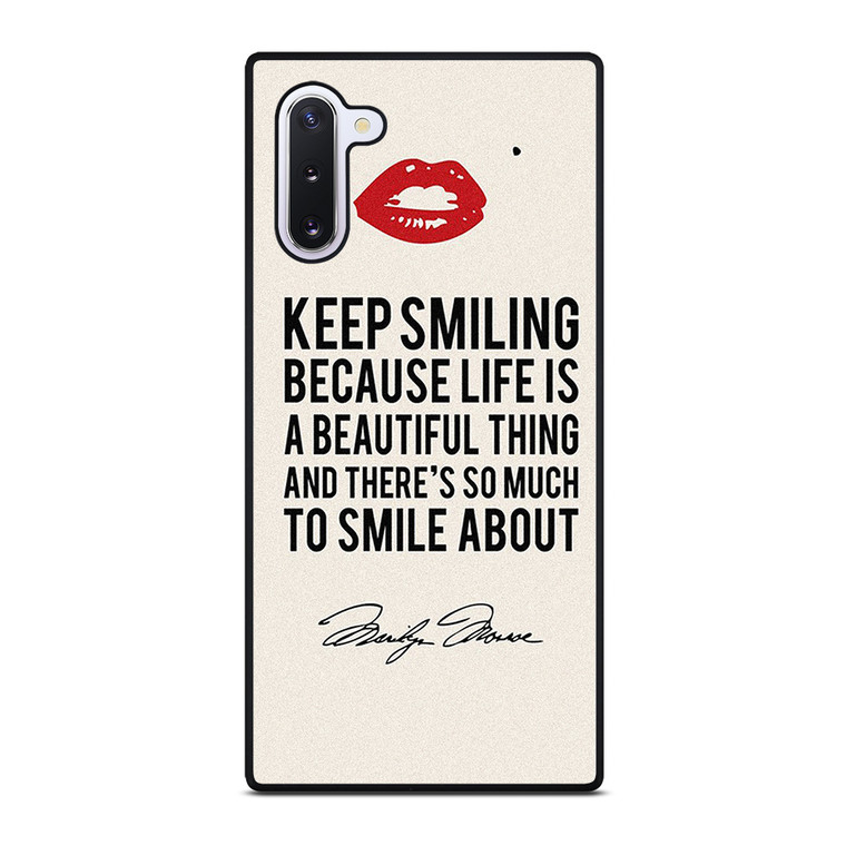 MARILYN MONROE QUOTES Samsung Galaxy Note 10 Case Cover