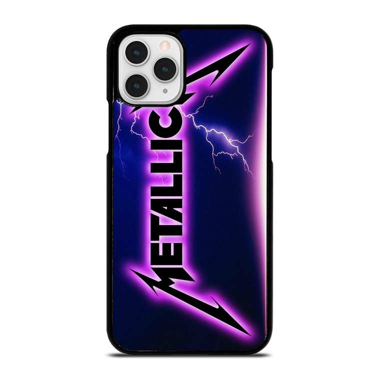 METALLICA ROCK BAND VIOLET LIGHTNING iPhone 11 Pro Case Cover