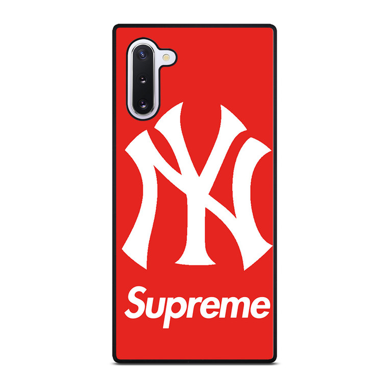 NEW YORK YANKEES X SUPREME RED Samsung Galaxy Note 10 Case Cover NEW YORK YANKEES X SUPREME RED Samsung Galaxy Note 10 Case Cover