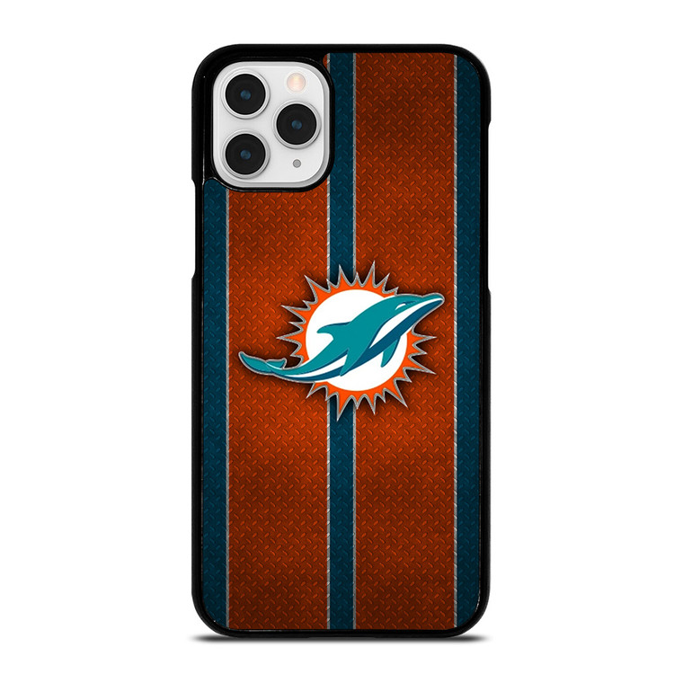 MIAMI DOPHINS NFL METAL STRIPE iPhone 11 Pro Case Cover MIAMI DOPHINS NFL METAL STRIPE iPhone 11 Pro Case Cover