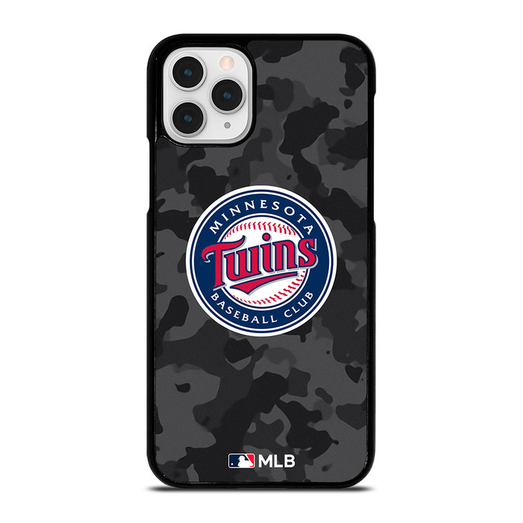 MINNESOTA TWINS BASEBALL BLACK CAMO iPhone 11 Pro Case Cover