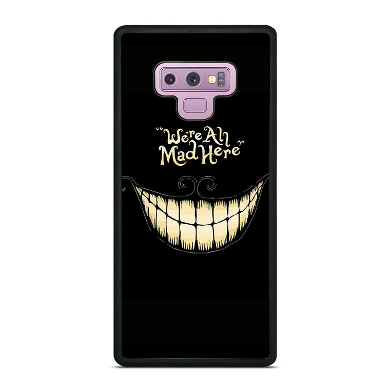CHESIRE CAT ALICE IN WONDERLAND MAD HERE Samsung Galaxy Note 9 Case Cover