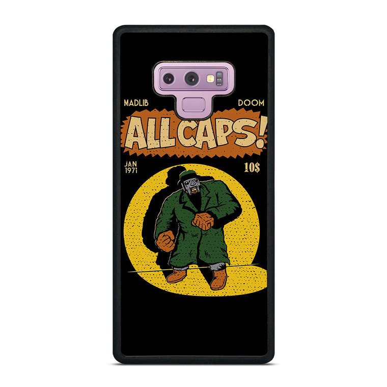 MF DOOM MADLIB ALL CAPS Samsung Galaxy Note 9 Case Cover