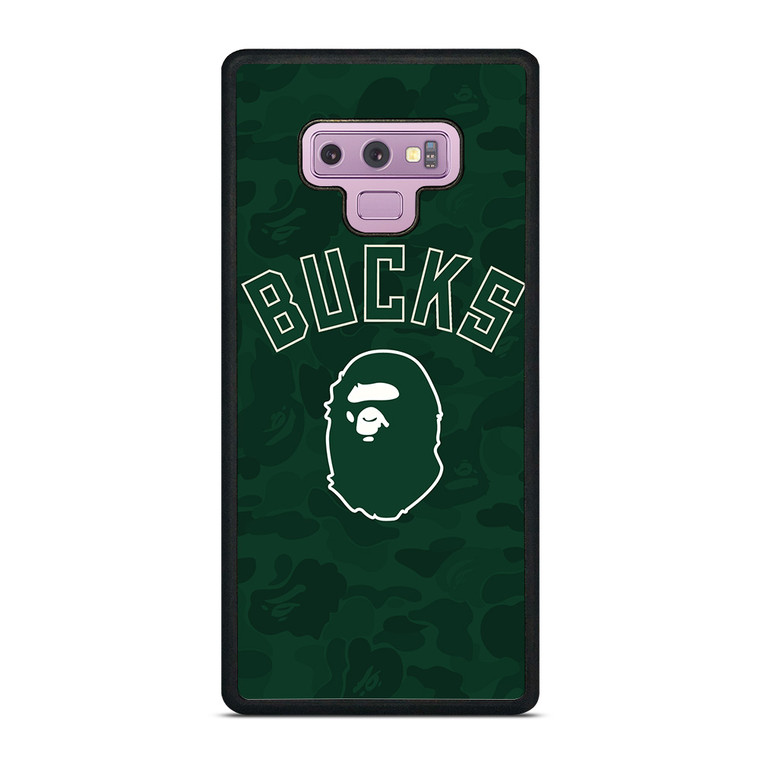 MILWAUKEE BUCKS X BAPE CAMO Samsung Galaxy Note 9 Case Cover