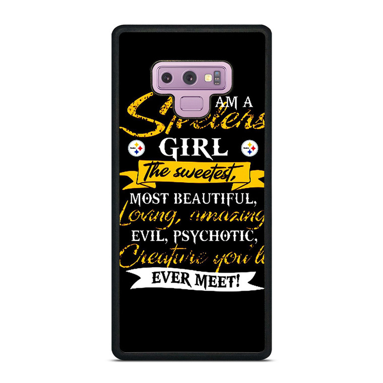 PITTSBURGH STEELERS GIRL FANS Samsung Galaxy Note 9 Case Cover PITTSBURGH STEELERS GIRL FANS Samsung Galaxy Note 9 Case Cover