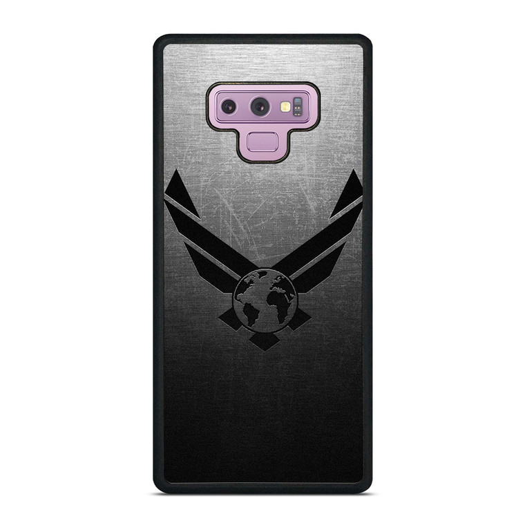 USAF UNITED STATES AIR FORCES LOGO METAL Samsung Galaxy Note 9 Case Cover
