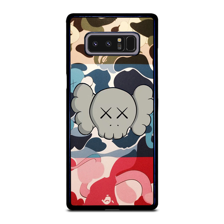 BAPE CAMO KAWS Samsung Galaxy Note 8 Case Cover