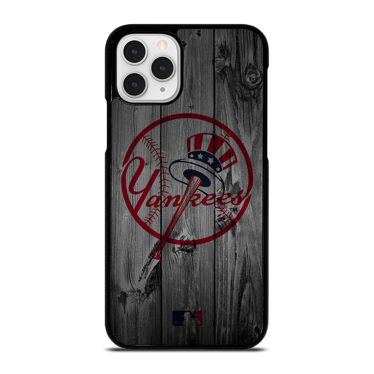 NEW YORK YANKEES BASEBALL MLB WOOD LOGO iPhone 11 Pro Case Cover