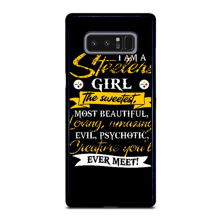 PITTSBURGH STEELERS GIRL FANS Samsung Galaxy Note 8 Case Cover PITTSBURGH STEELERS GIRL FANS Samsung Galaxy Note 8 Case Cover